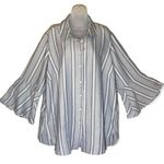 Philosophy  Woman Bell Sleeve Button Down Shirt 2X Photo 0