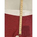 American Eagle  PJ Pants Women Medium Red Striped Holiday Pajama Bottom Stretch Photo 6