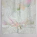 Vtg Shanna Leather Laser Cut Floral Winter‎ White Pastel Pencil Midi Skirt Sz M Pink Size M Photo 2