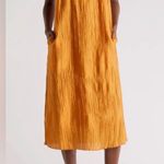 MELLODAY Textured Midi Slipdress Color: Rust size :S Photo 0
