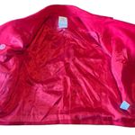 Vintage CW Clifford & Wills Red Crop 100% Wool Peacoat Jacket Gold Buttons Sz 8P Photo 4