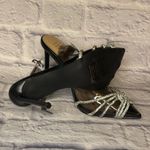 Journee Collection  Black and Silver Strappy Heels Photo 2