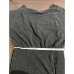 Donna Morgan Black Sparkle Metallic Knit Dolman Sleeve Midi Dress Size 12 Photo 11