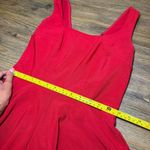 Lulus Scarlet Red Sleeveless Flared Mini Dress Medium, Party, Date Fit and Flare Photo 3