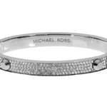 Michael Kors NWOT Silver-Tone Astor Stud Bracelet Photo 0