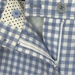 Talbots Perfect Crop Gingham Plaid Pant Sunrise White & Blue Women’s Size 12 P Photo 6