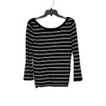 White House | Black Market  T-Shirt Top Size Small Black With White‎ Stripes Womens Photo 6
