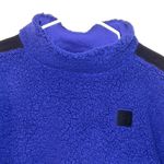 Under Armour Women's UA Sherpa Fleece Mock Neck Jacket Pullover Blue / Black Size XL NWOT Photo 2