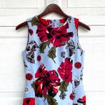 Classiques Entier  Womens Dress Blue Floral Sleeveless Pockets Cocktail 4 Photo 3