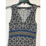 Max Studio  Women's Medallion Mirror Image Empire Mini Dress Multicolor Small Photo 1