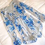 Altar'd State Blue/Grey Floral Romper Photo 3
