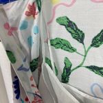 Loft  White Colorful Graffiti Tropical Rhythm Godet Shirt Dress Sz.12 Photo 8