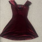 Windsor Velvet Off the shoulder Wine Dress Photo 1