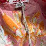 Johnny Was  Silk Kaftan Poncho Kimono Blouse One Size Pink Floral Butterfly Boho Photo 5