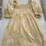 Billabong Yellow Floral Dress Photo 0