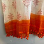 Roberta Roller Rabbit  for Gorsuch White/Orange Silk/Cotton Tunic Blouse Medium Photo 5