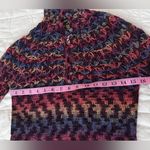 Vintage Colorful Gradient Crochet Open Knit Long Sleeve Sweater Y2K 70s Photo 6