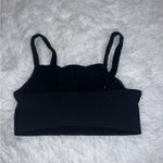 Aerie Offline by  Black Ribbed Sports Bra Tank Top size Medium Athletic Cop Top Photo 1