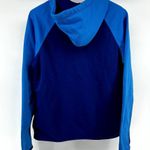 Nike Therma Swoosh Hoodie Pullover Colorblock Thumbhole Fleece Athletic Blue S Photo 7