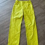 Naked Wardrobe Lime Green Straight-Leg Pants Photo 2