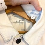 PacSun NWOT light wash tie dye oversized denim trucker jacket jean jacket Photo 4