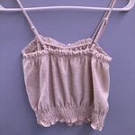 Moa Moa Tan Cropped Tank Top Photo 1