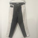 PacSun  High Rise Straight Black White Two Toned Denim Jeans Women Size 28 Photo 2