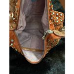 Kathy Van Zeeland  Bohemian Style Suede Shoulder Bag studded beads Photo 5