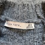 Black Tape Gray Mock Neck Pearl Sweater Size M Photo 6