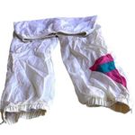 Vintage 70s Sweatpants Ladies Medium Track Pants Jogging Workout Elastic… White Size undefined Photo 0