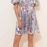 NWT Celia B Wanderer Silver Sequin Floral Mini Dress Size Small Photo 0