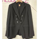 Hugo Boss New BOSS Sz 12 Jelary Black Double Breasted Blazer Jacket Business Photo 2