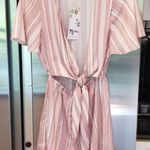 Show Me Your Mumu ππ Pink & White Striped Romper Photo 0