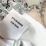 Lulus NWT  Disco Dancer White and Silver One Shoulder Bodycon Dress Size S Photo 6