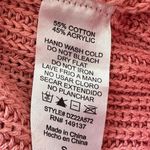 Double Zero Women's Knit Cropped Sweater Vest Pink Size Small Cotton Blend  Brand Photo 4