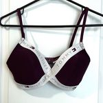 Tommy Hilfiger Burgundy Wiretree Bra with Light Lift Size: 34D Photo 0