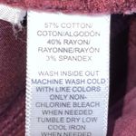 Loft Burgundy Purple Velour Leggings Photo 4