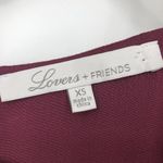 Lovers + Friends NEW  Maroon Top Blouse High Low Long Split Sleeves Size XS Photo 8