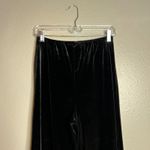 Kathie Lee Wide Leg Velvet Pants Size M‎ Black Pull On Classic Comfort Holiday Size M Photo 6