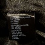 Bebe  Cropped Black Genuine Leather Jacket Photo 7