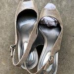 Alexis Alfani Pewter Peeptoe Pumps Photo 0