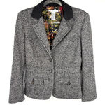 CAbi  Fox Hunt Equestrian Tweed Blazer Size 8 Style 629 Photo 0