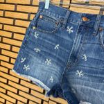Madewell  The Perfect Jean High‎ Rise Shorts: Daisy Embroidered Edition Size 27 Photo 3