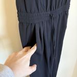 Joie  Black Mardalina Sleeveless Crepe Drawsting Jogger Jumpsuit Sz M $258‎ Photo 5