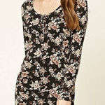 Forever 21 ✨ Floral Print Lace-Up Dress✨ Photo 0