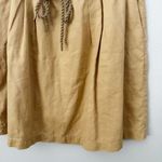 Ann Taylor LOFT | A-line Skirt Rope Tie Waist Pleated Hook-And-Eye Maize | Photo 3