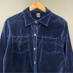 Old Navy Vintage Velvet Shirt Women Long Sleeves XL Button-Up Cotton Classic Photo 3