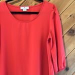 White plum dark pink & white colorblock long sleeve shirt dress Size L Photo 3