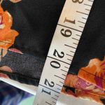 BP Brass Plum Button Front Shirt Womens Small Black Floral Polyester Wide Sleeve Size undefined Photo 9