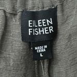 Eileen Fisher NWT Silk Linen Blend Pants in Taupe Elastic Waist Wide Legs Size L Photo 7